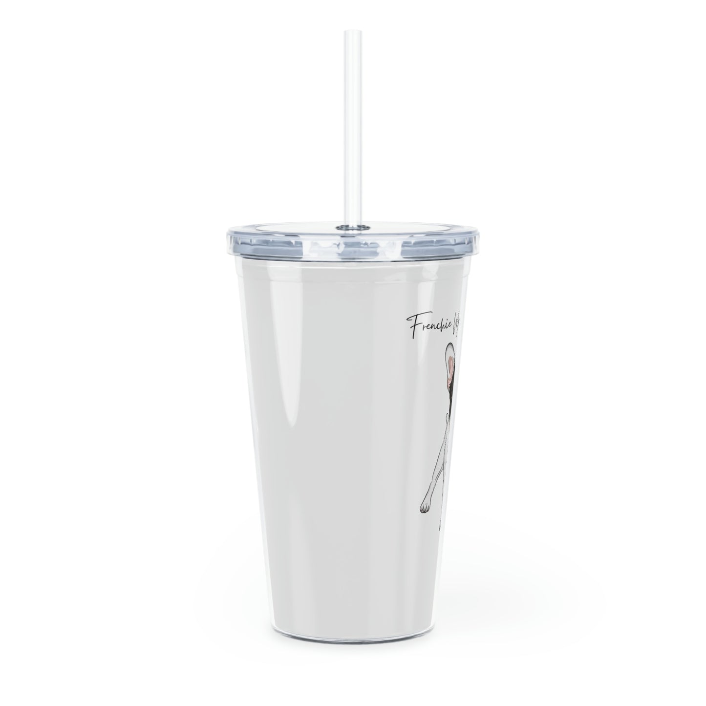 Plastic Tumbler with Straw