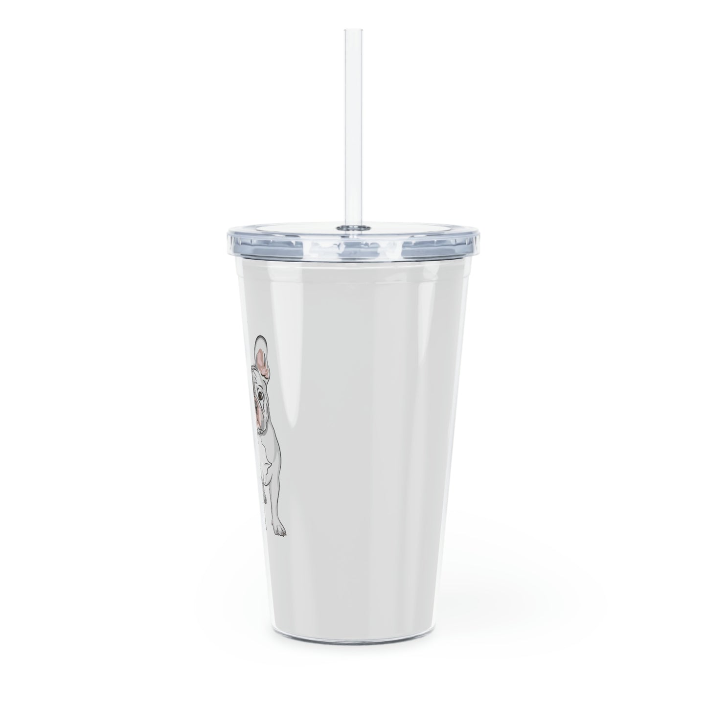 Plastic Tumbler with Straw